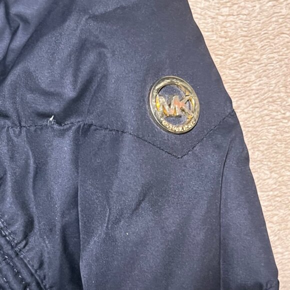 Michael Kors XS Black Down Feather Faux Fur Removable Collar Down‎ Coat - Picture 3 of 9